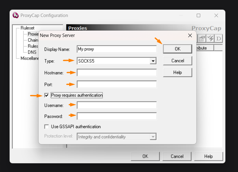 Interface ProxyCap